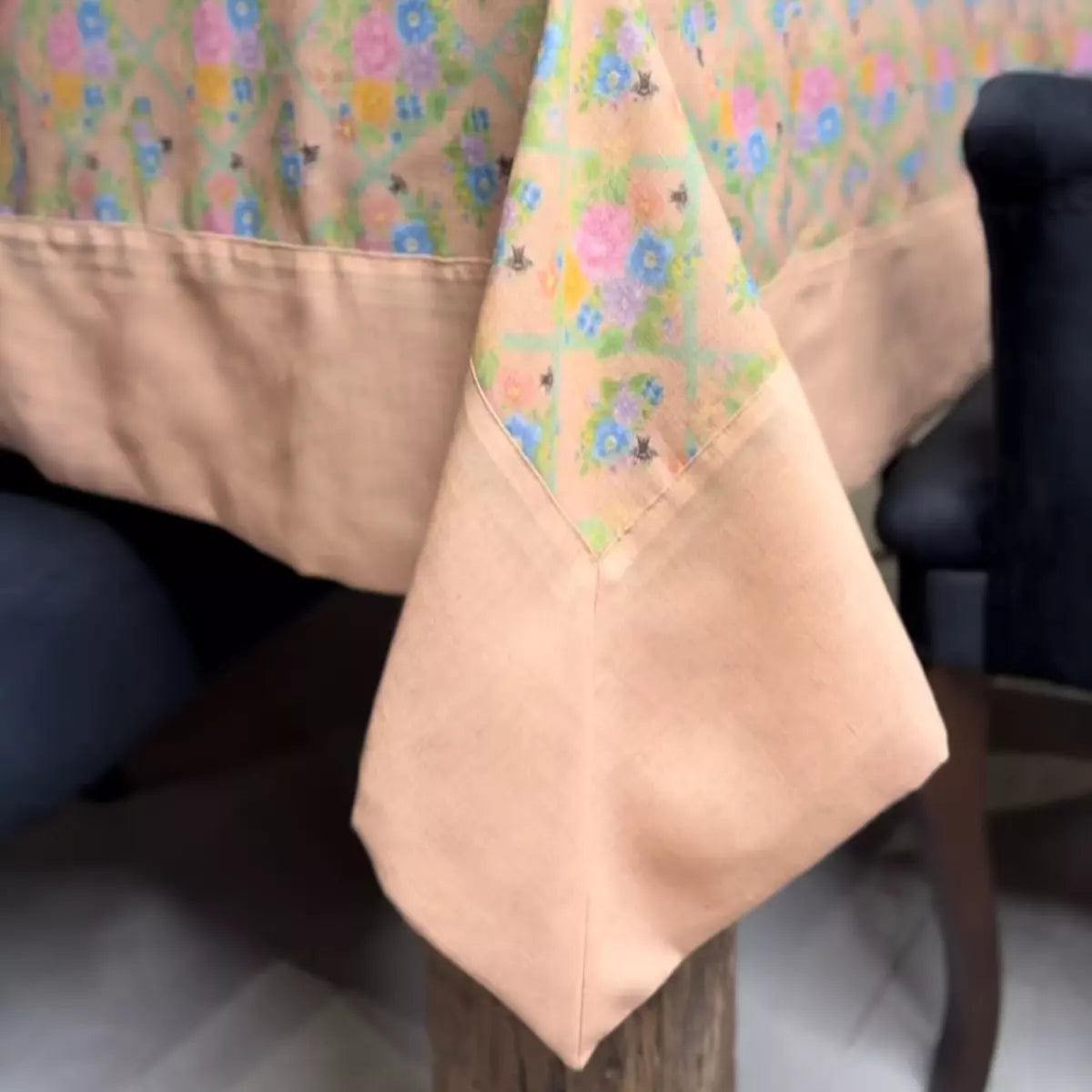 Toalha de Mesa Estampada Linho e Poliéster 274 x 170cm