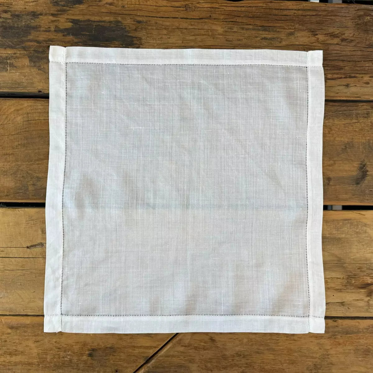 Guardanapo Branco 100% Linho 42 x 42cm