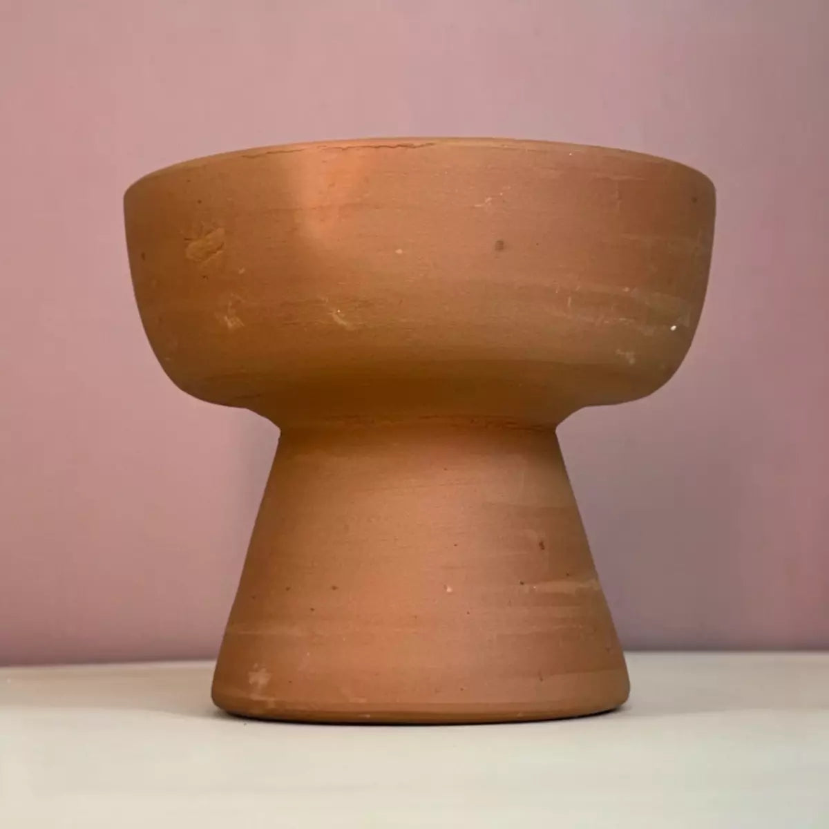 Castiçal Baixo Barro 11 x 12,50cm